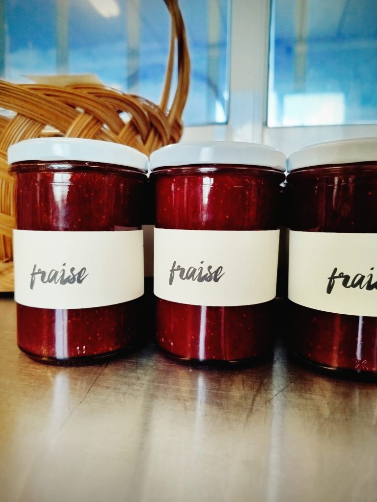 Confiture de Fraises Bio - Les jardins de ma petite